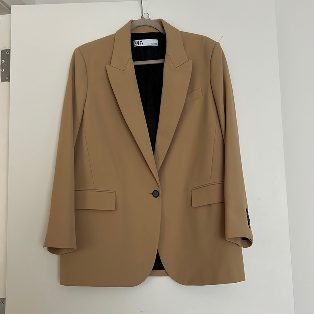 Zara brown camel blazer